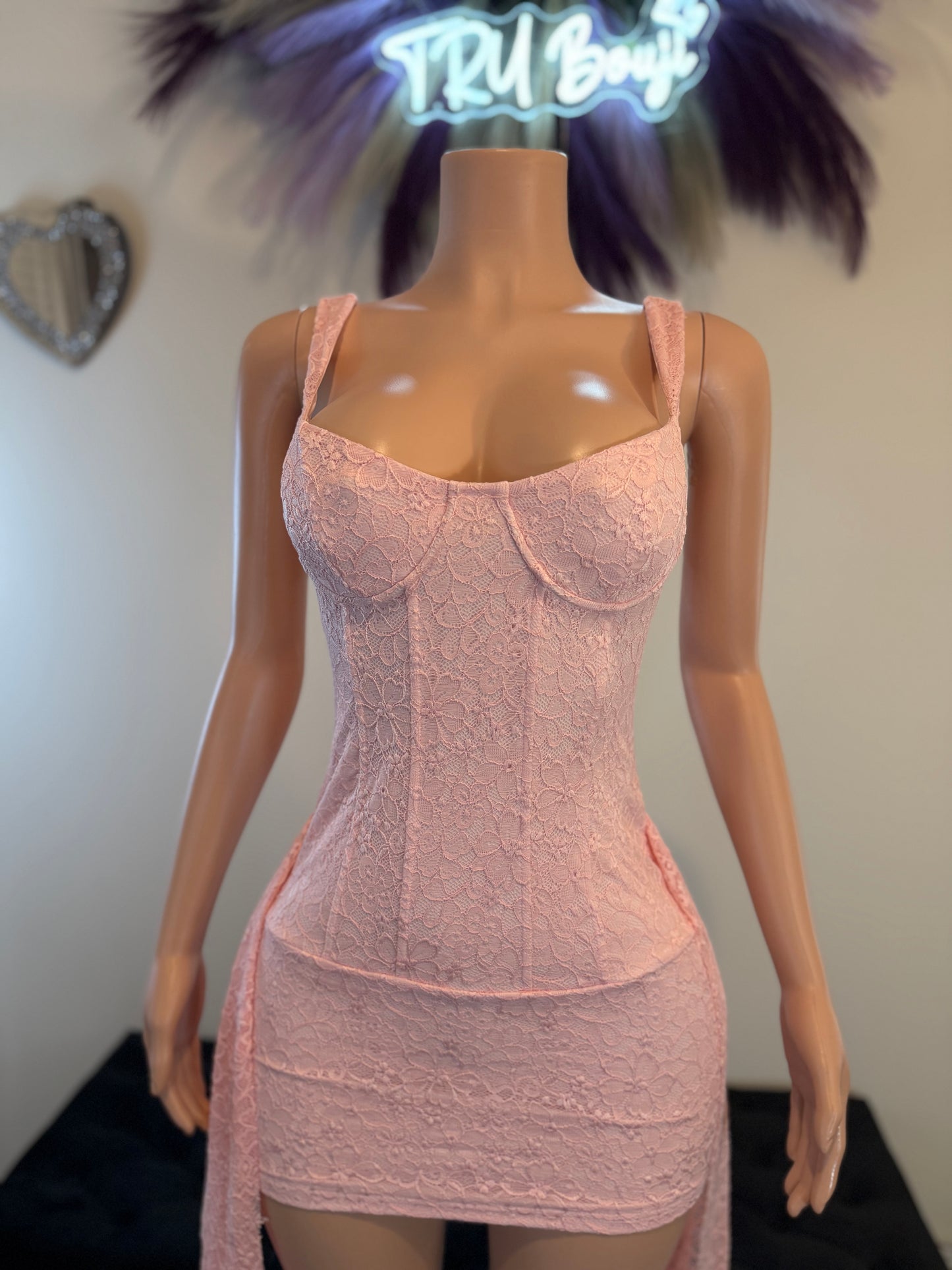 Laced Up Luxe Floral Corset Mini Dress