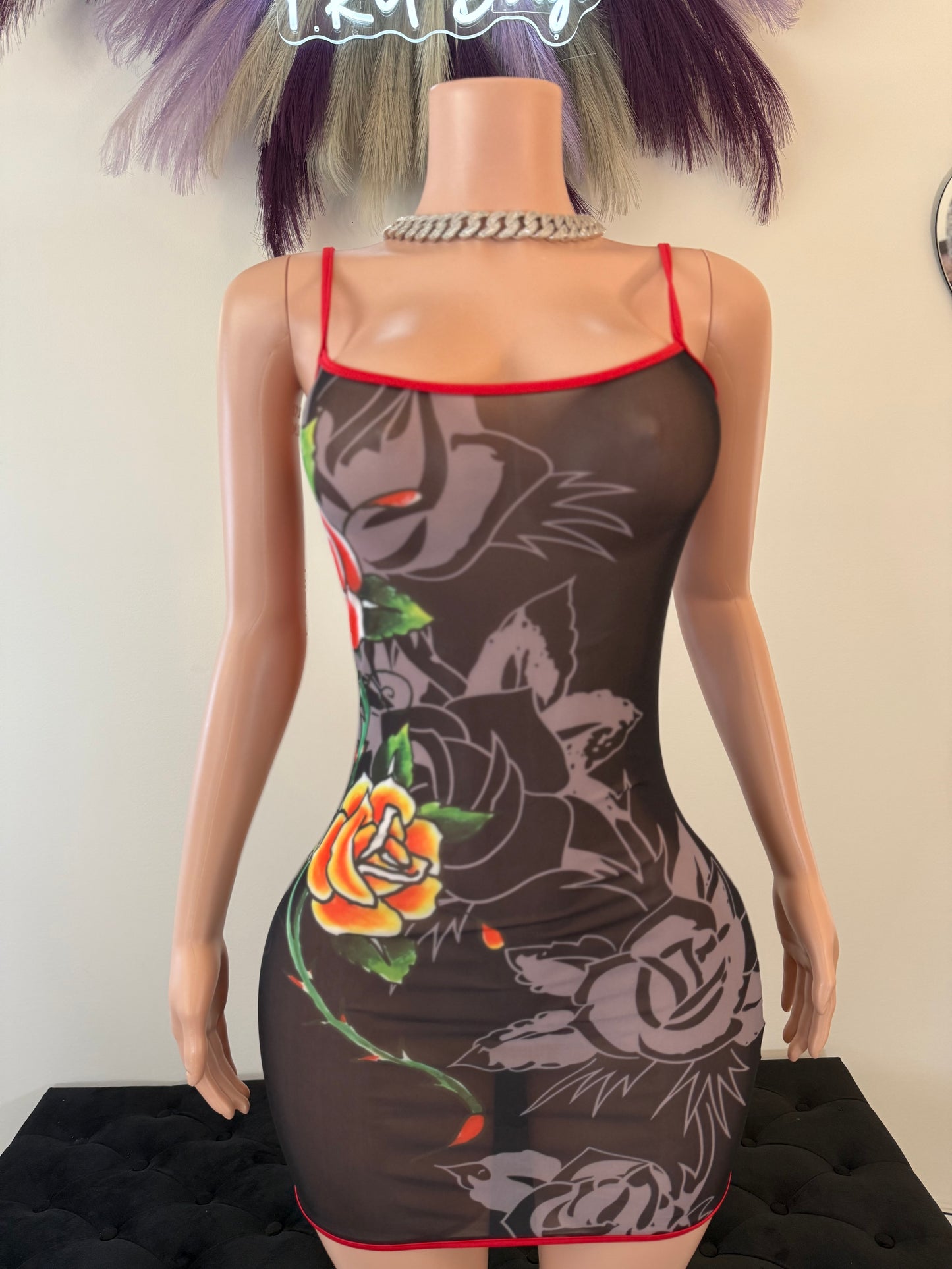 Red Light Romance Mini Dress
