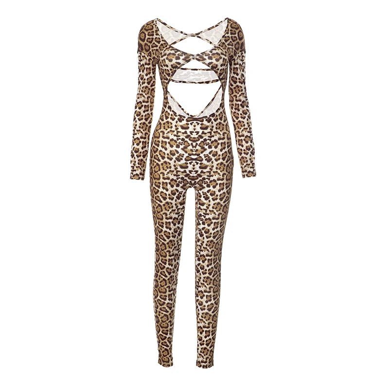Savage Wild Leopard Jumpsuit
