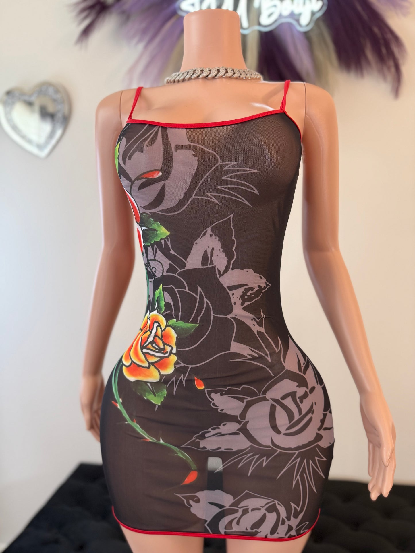 Red Light Romance Mini Dress
