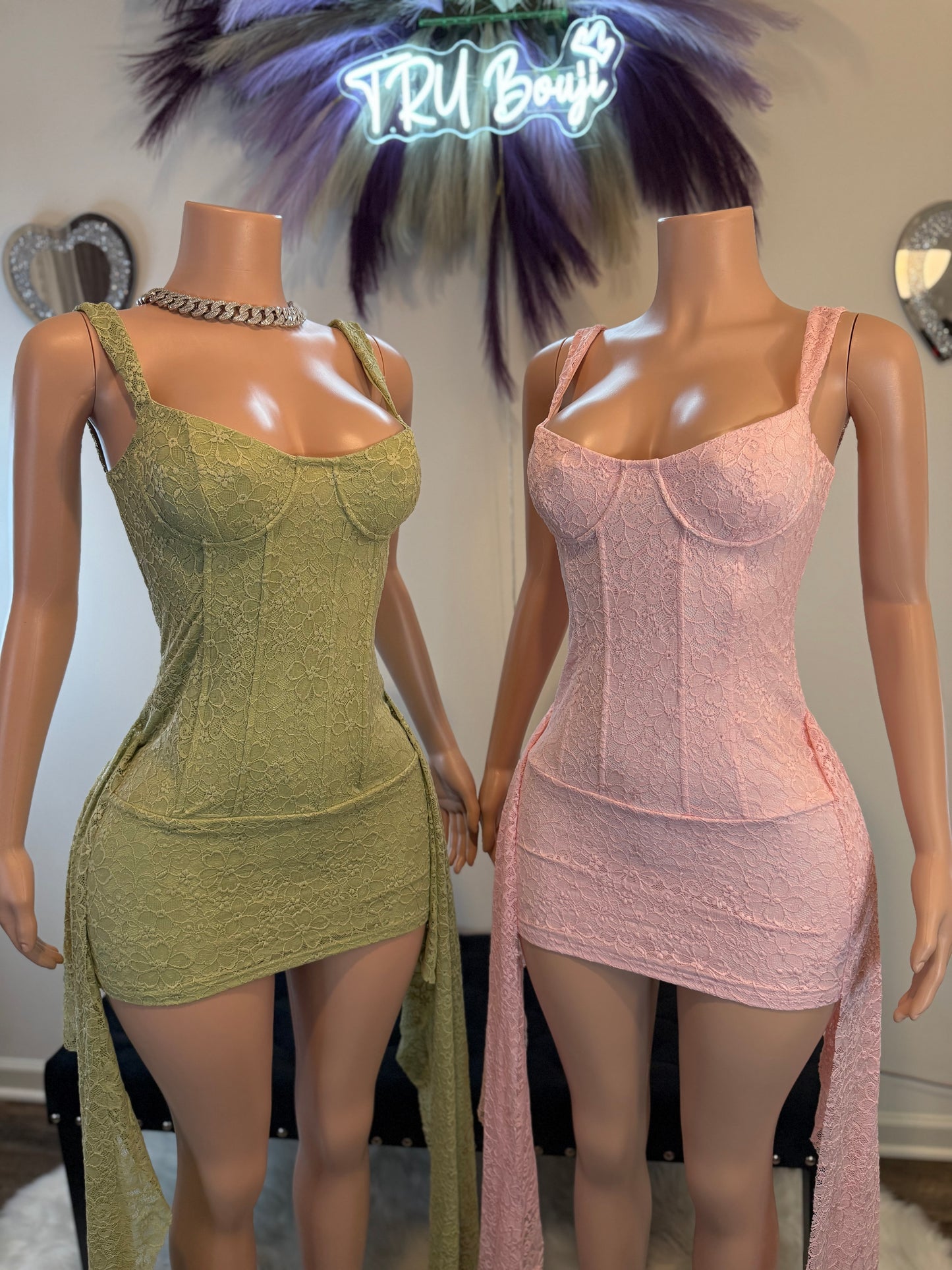 Laced Up Luxe Floral Corset Mini Dress