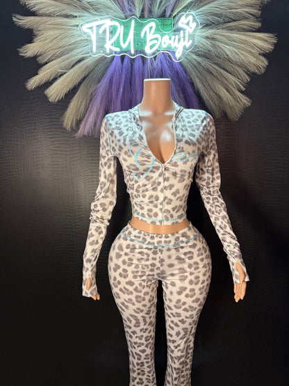Leopard Print Baddie 2 Pc Set
