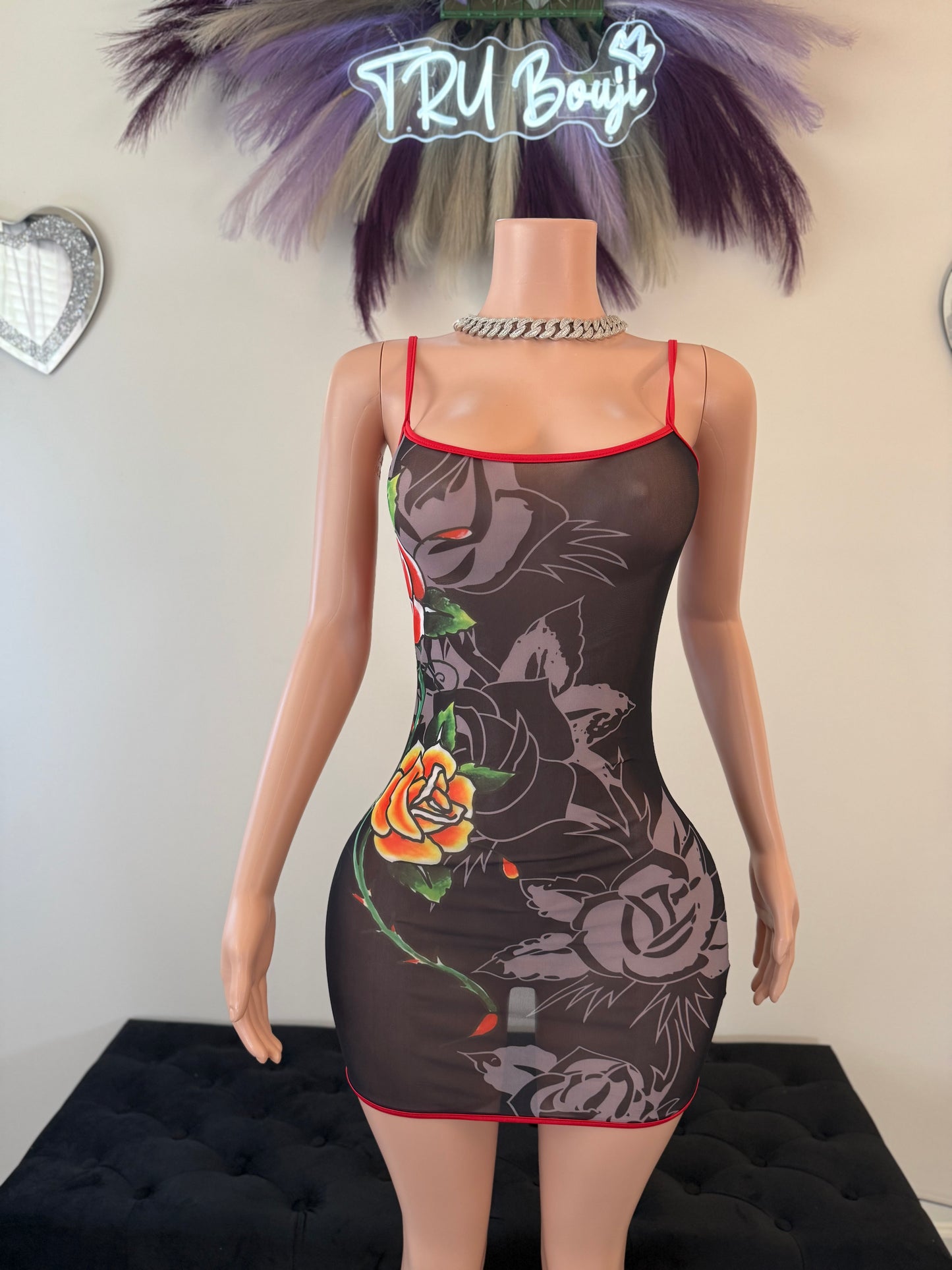 Red Light Romance Mini Dress