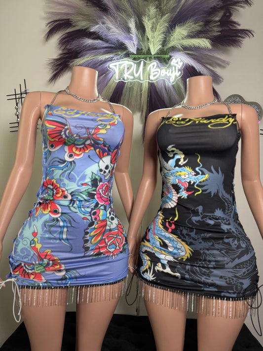 Dragon Drip Mini Dress