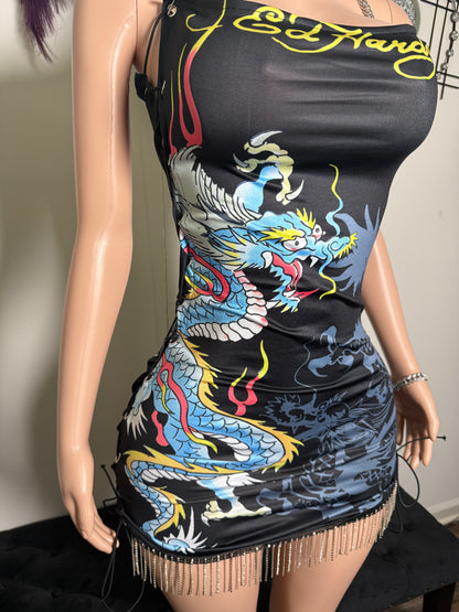 Dragon Drip Mini Dress