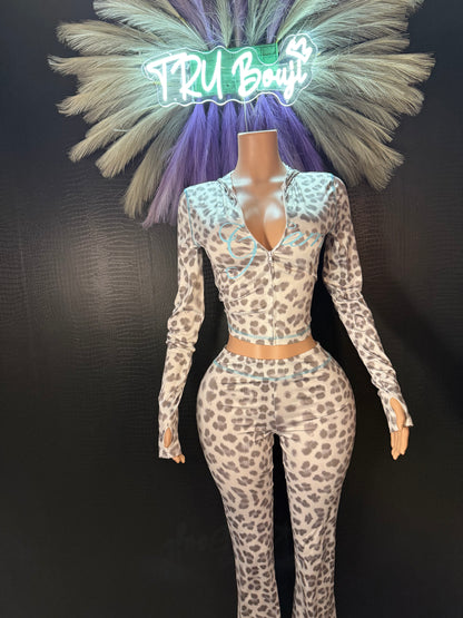 Leopard Print Baddie 2 Pc Set