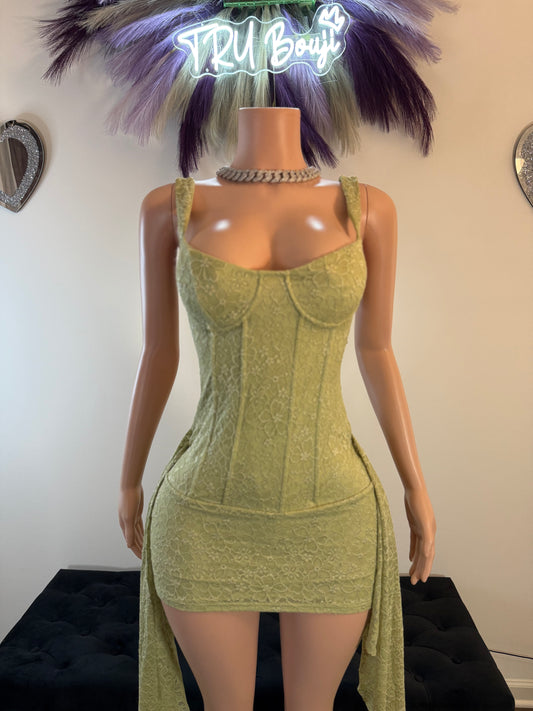 Laced Up Luxe Floral Corset Mini Dress
