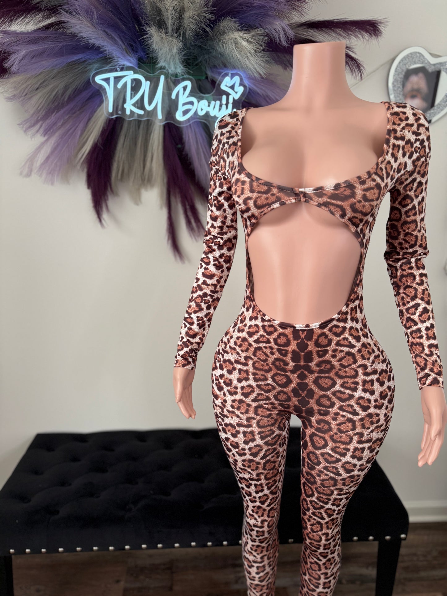 Savage Wild Leopard Jumpsuit