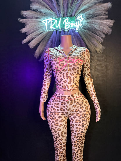 Leopard Print Baddie 2 Pc Set