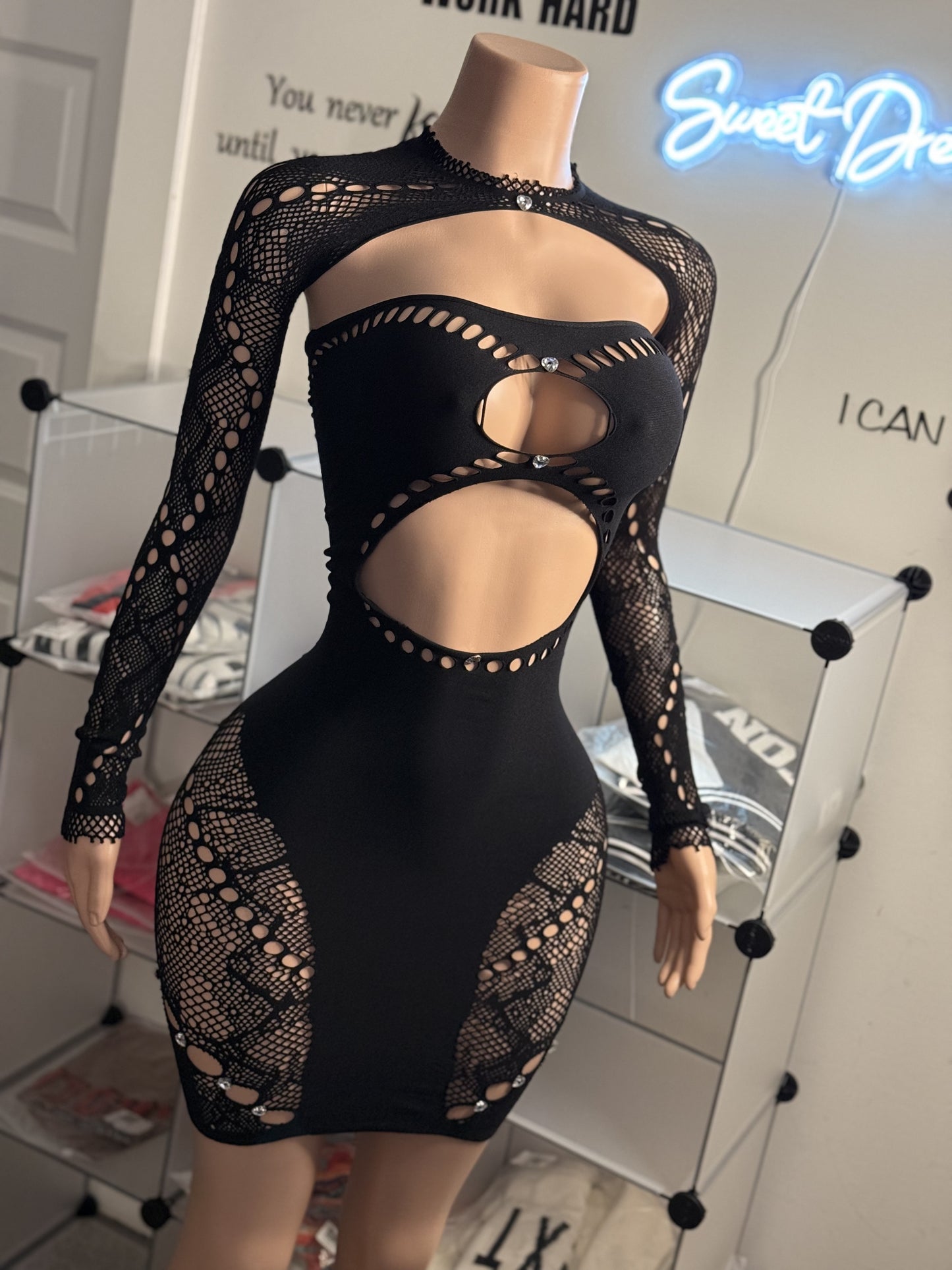 Chic Sexy Rhinestones Bodycon Dress For Women