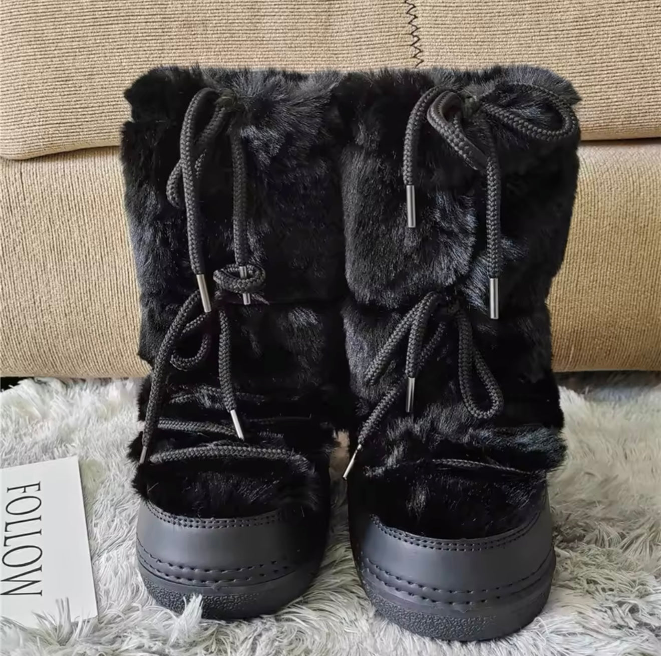 Faux Fur Snow Boots **PRE-ORDER**