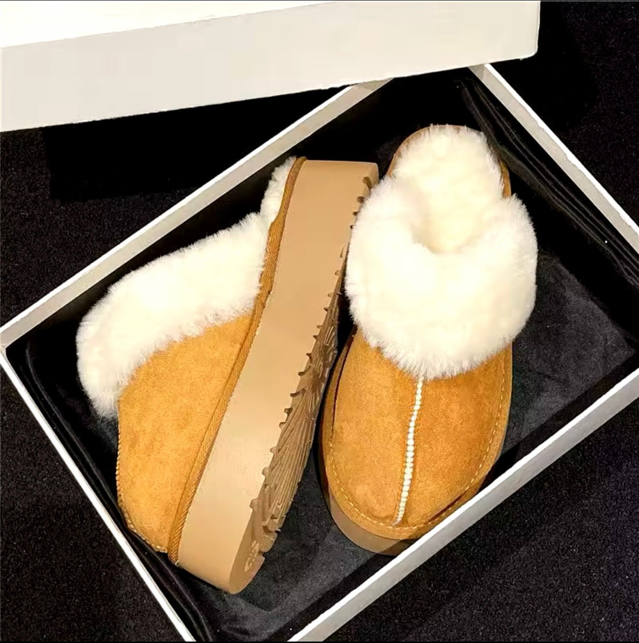 Platform Fur Slippers ** PRE-ORDER**