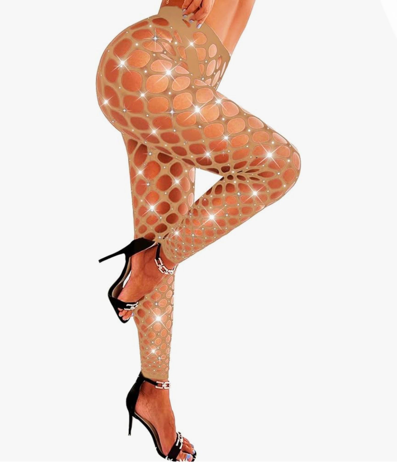 Bouji Rhinestone Sparkle Fishnet Stockings