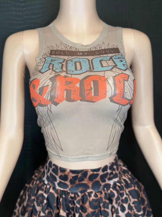 Rock & Roll Bouji Women Semi Crop Top