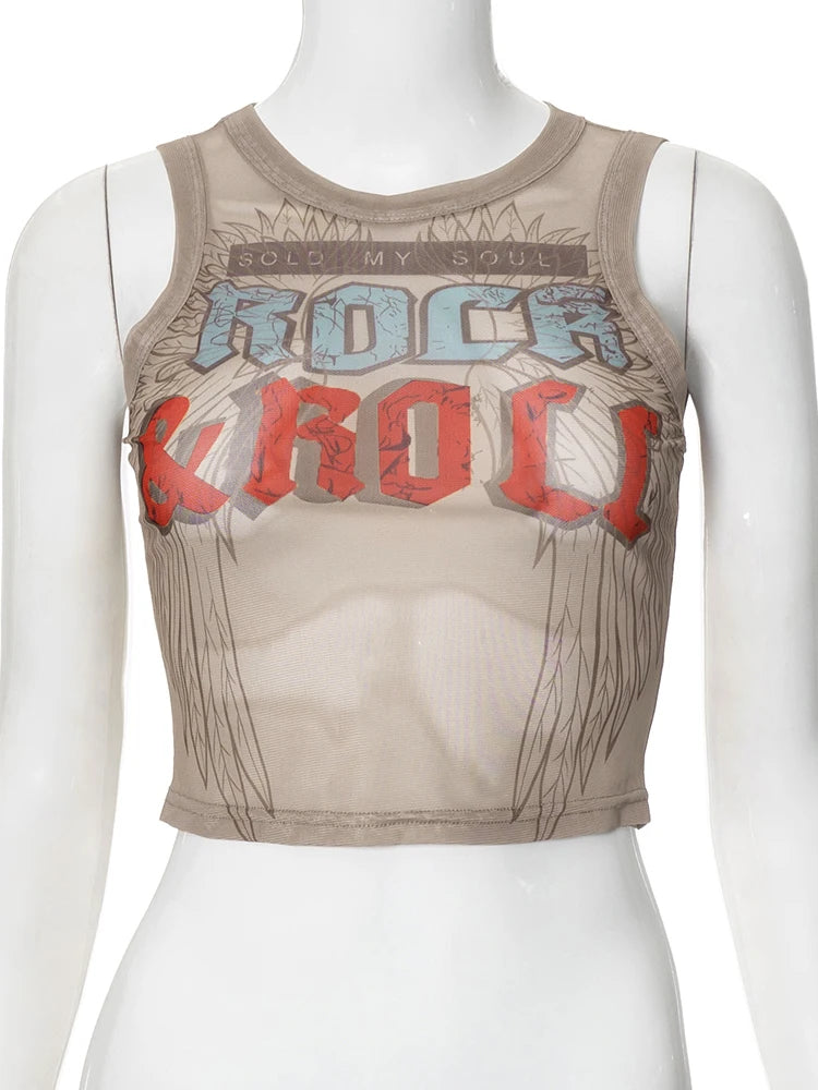 Rock & Roll Bouji Women Semi Crop Top