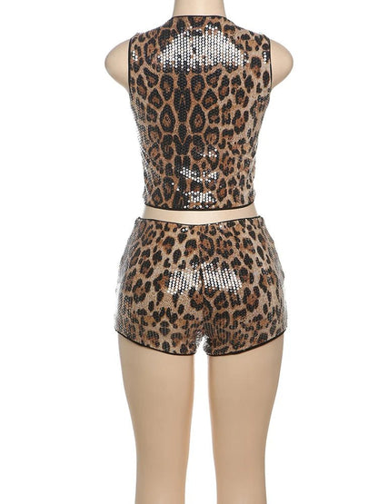 Leopard Queen Sequin Set