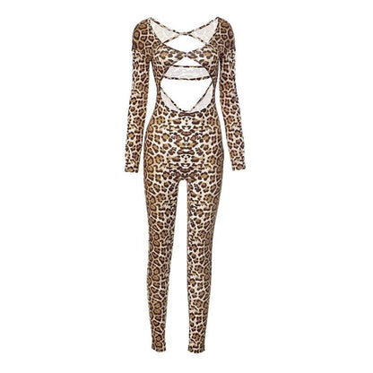 Savage Wild Leopard Jumpsuit