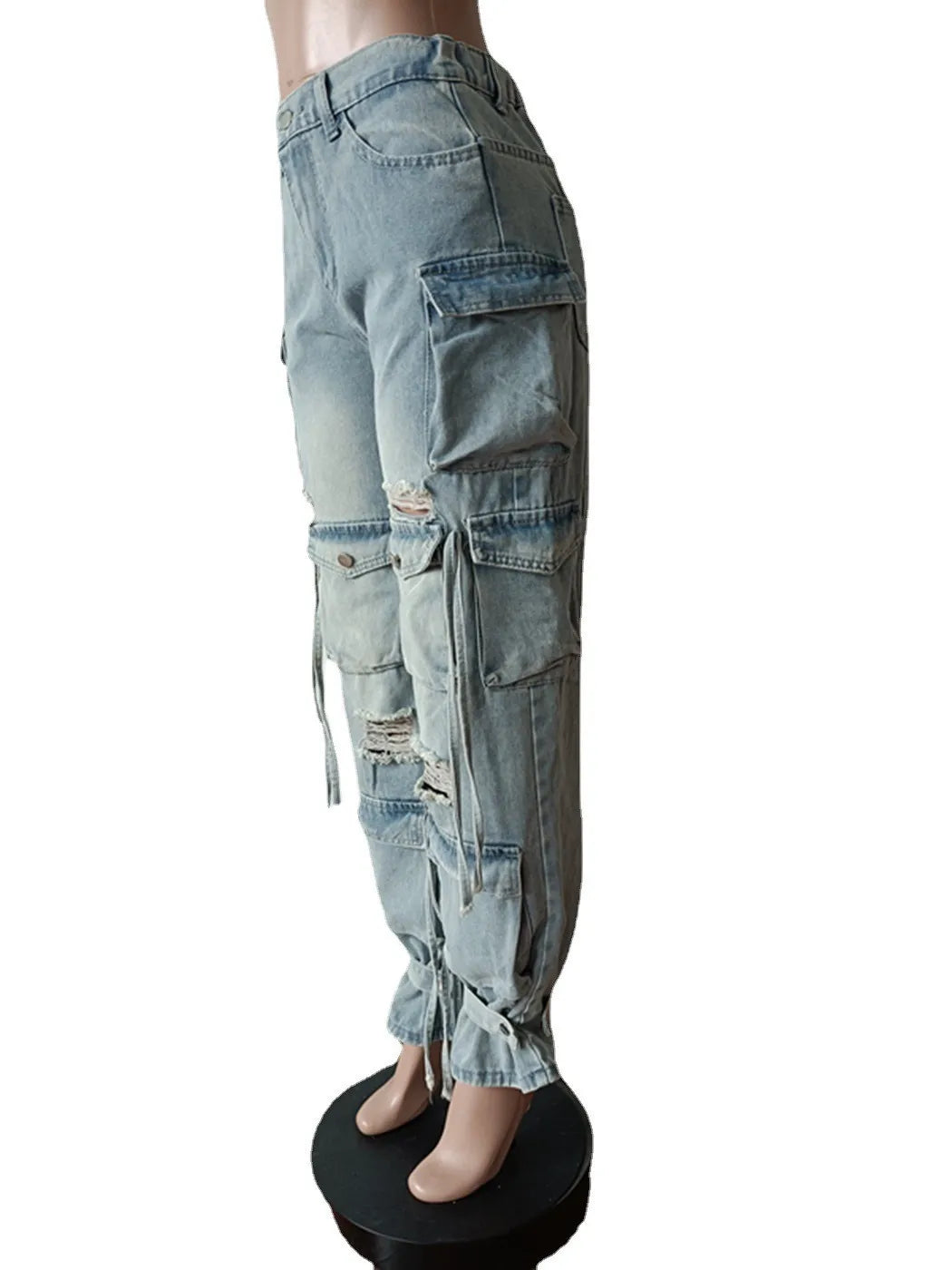 Bouji Denim Cargo Fashion Jeans