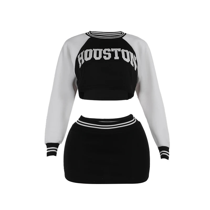 I Love H Town Two Piece Women Tracksuit Fashion Set