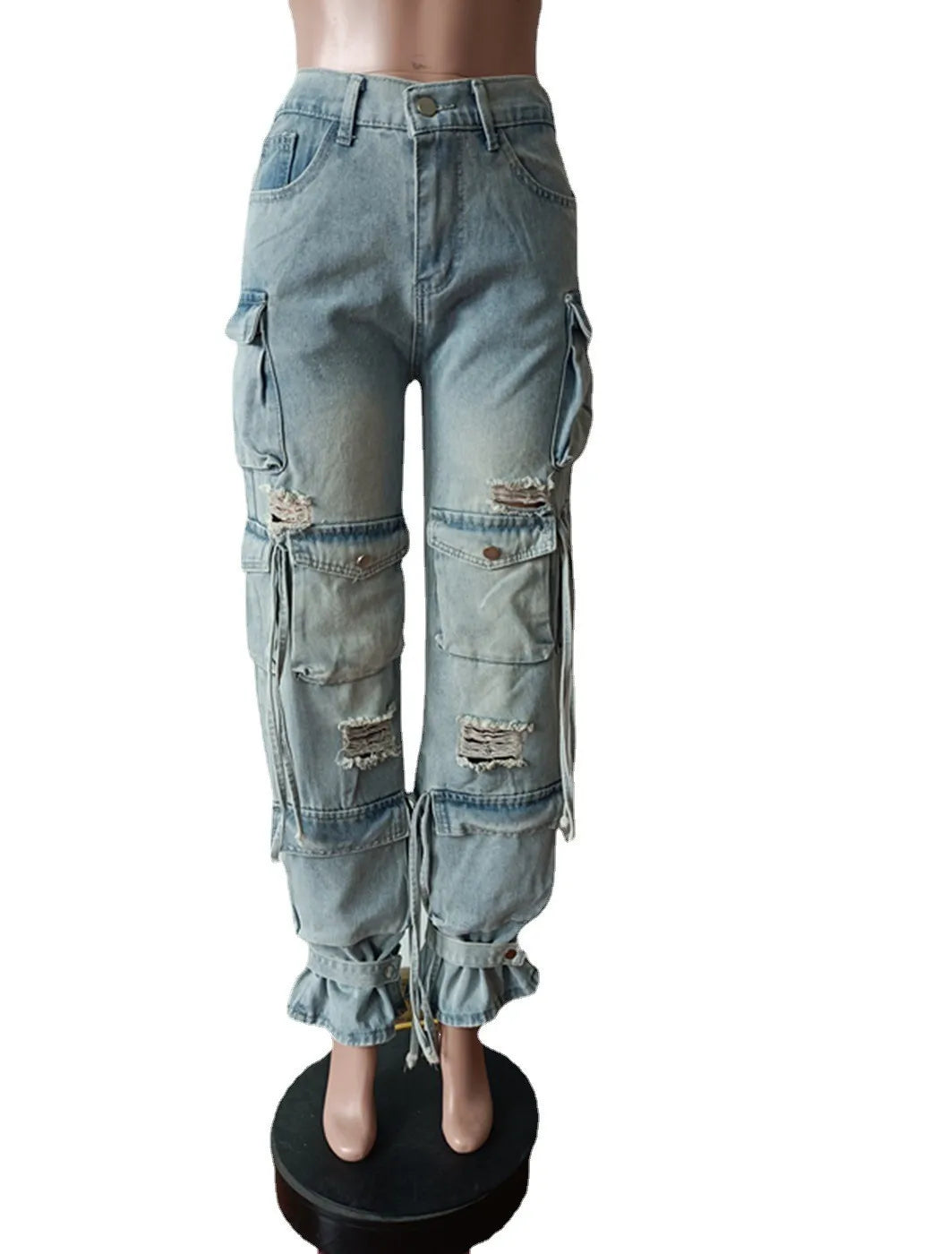 Bouji Denim Cargo Fashion Jeans