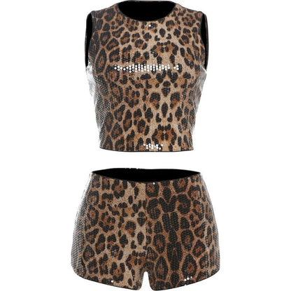Flashy Feline Short Set
