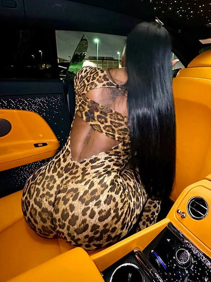 Savage Wild Leopard Jumpsuit