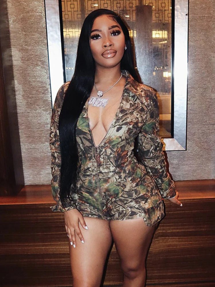 Camouflage Commander Romper