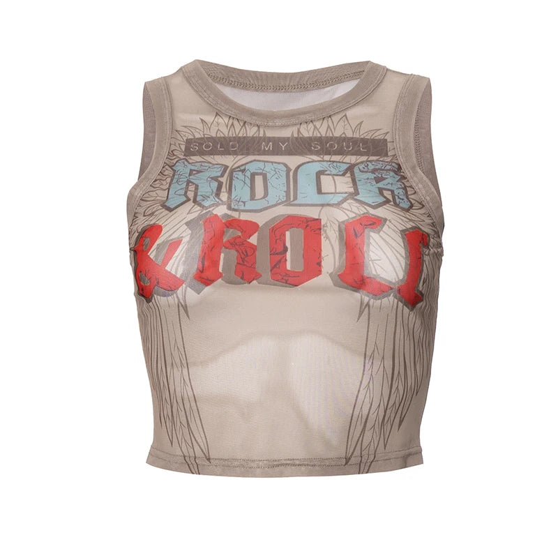 Rock & Roll Bouji Women Semi Crop Top