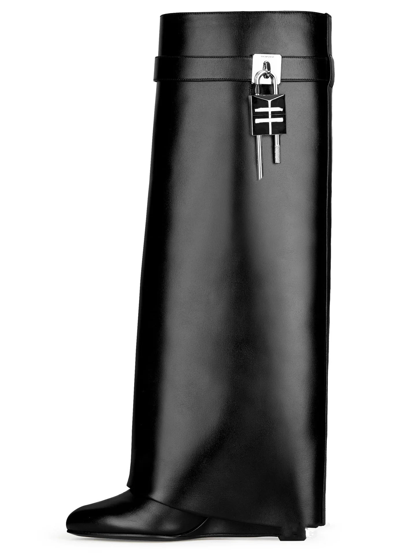 Bouji Designer Lock Wedge Boots