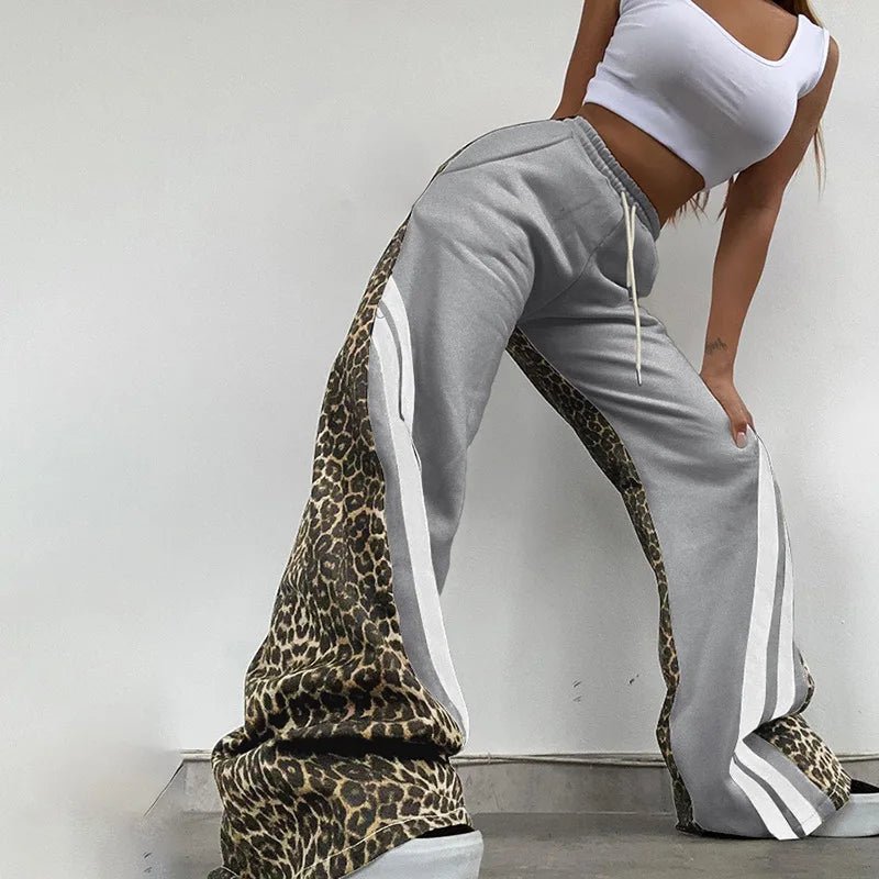 Love For Leopard Drawstring 2 Piece Pant Set