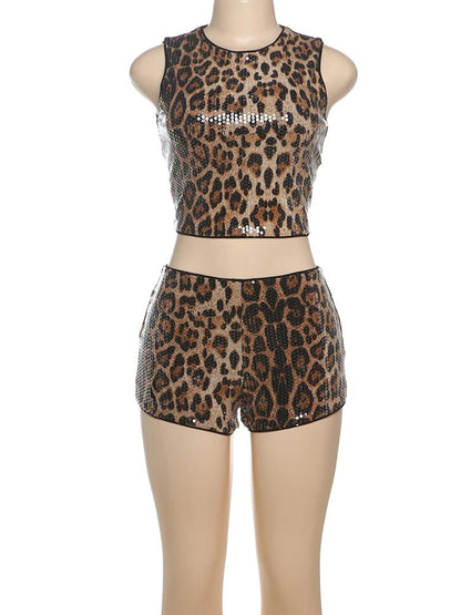 Leopard Queen Sequin Set