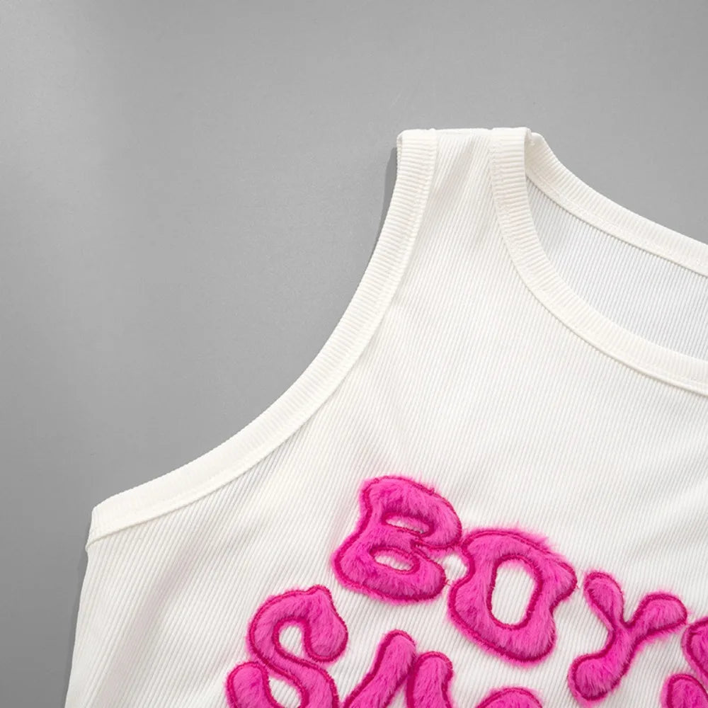 Boys Suck Hot Girl Crop Tank Top